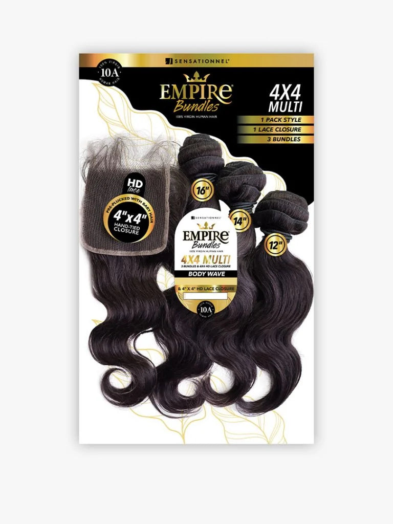 Sensationnel Empire Hair Body Wave - 4 Piece Multi-Length Bundle